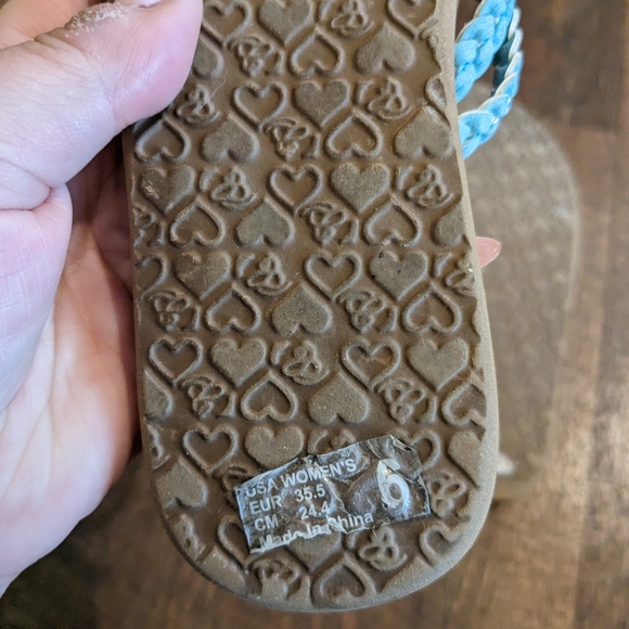 Women's Cobian Leucadia Turquoise Braided Sandals, NWT Size 6 - Picture 5 of 5